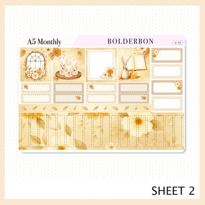 NOVEMBER A5 MONTHLY KIT || Planner Stickers for Erin Condren