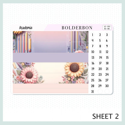 ACADEMIA || A5 Daily Duo Planner Sticker Kit