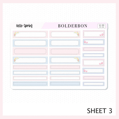 HELLO SPRING A5 Daily Duo || EC Planner Sticker Kit