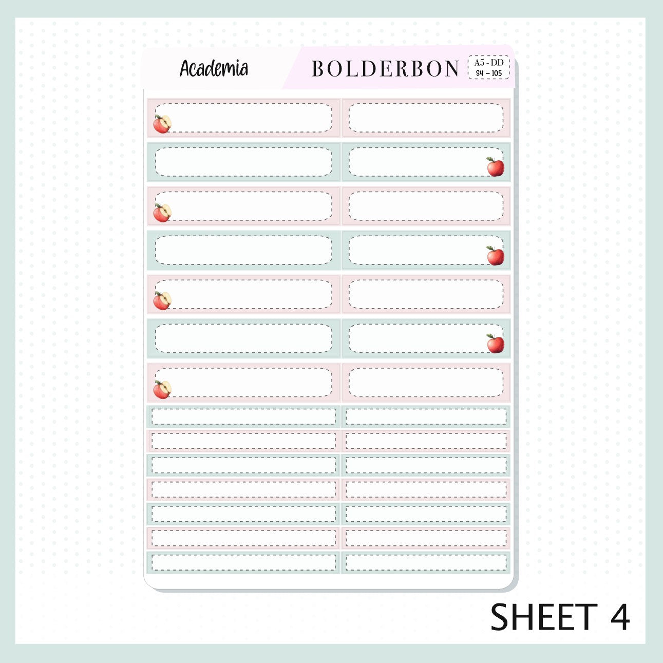 ACADEMIA || A5 Daily Duo Planner Sticker Kit