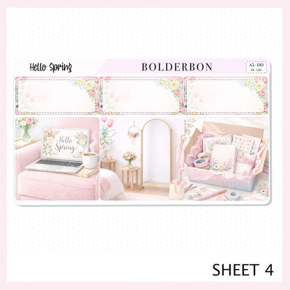 HELLO SPRING A5 Daily Duo || EC Planner Sticker Kit