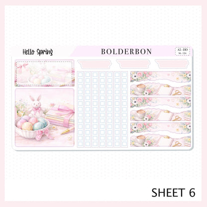 HELLO SPRING A5 Daily Duo || EC Planner Sticker Kit