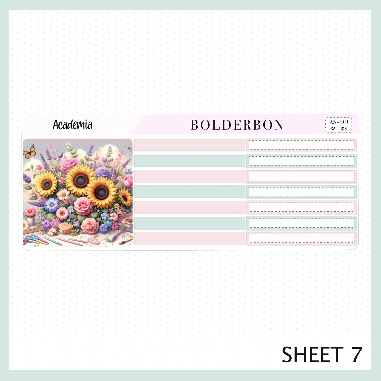 ACADEMIA || A5 Daily Duo Planner Sticker Kit