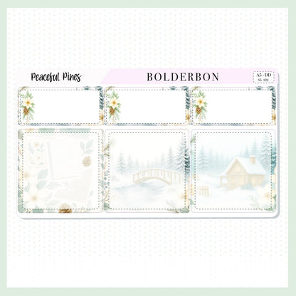 PEACEFUL PINES A5 Daily Duo || EC Planner Sticker Kit