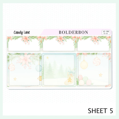 CANDY LANE A5 Daily Duo || Planner Sticker Kit