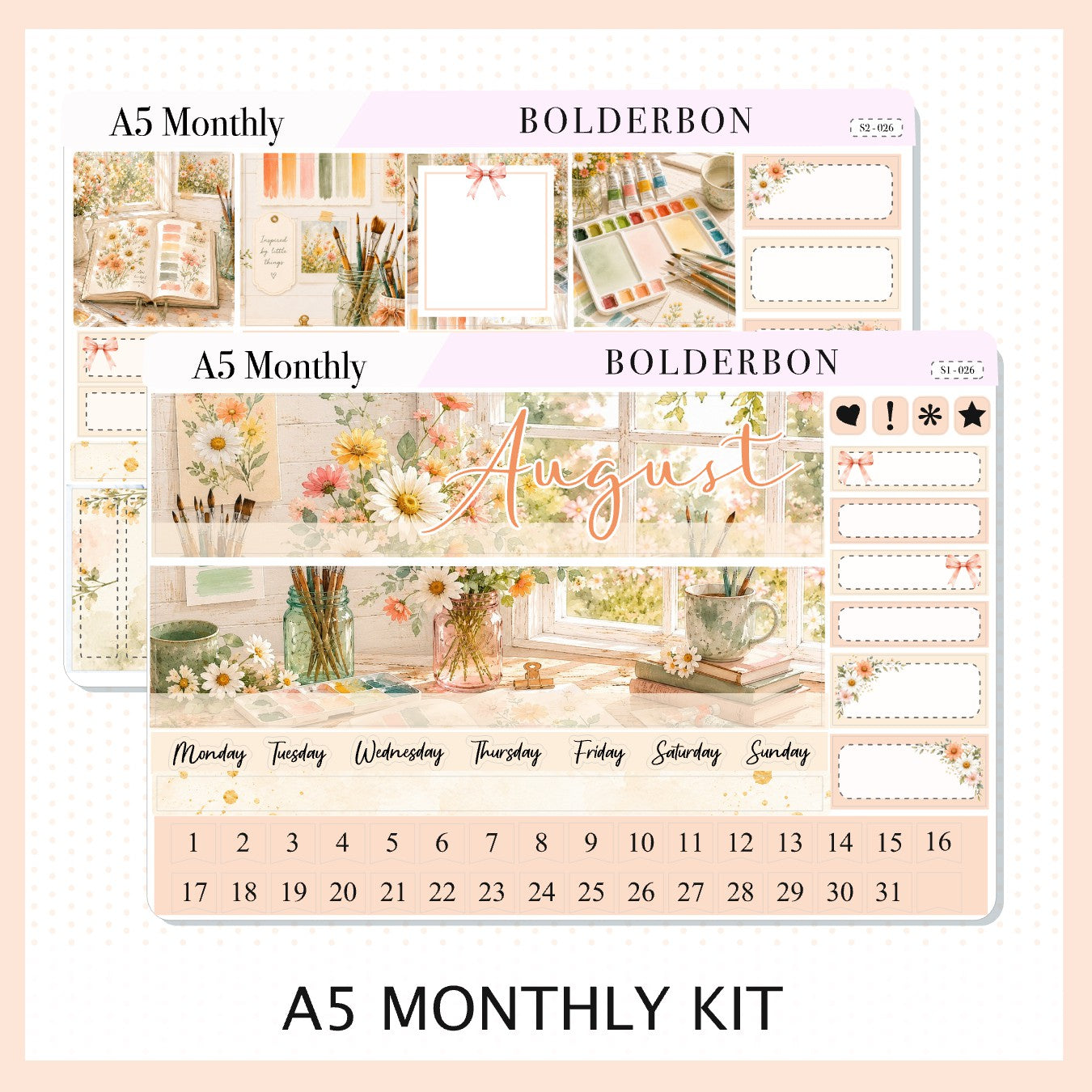 August • A5 EC Monthly