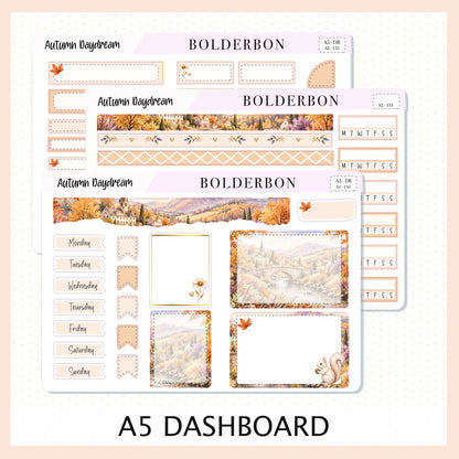 Autumn Daydream • A5 Weekly Dashboard Kit