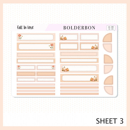 Fall In Love • A5 Weekly Dashboard Kit