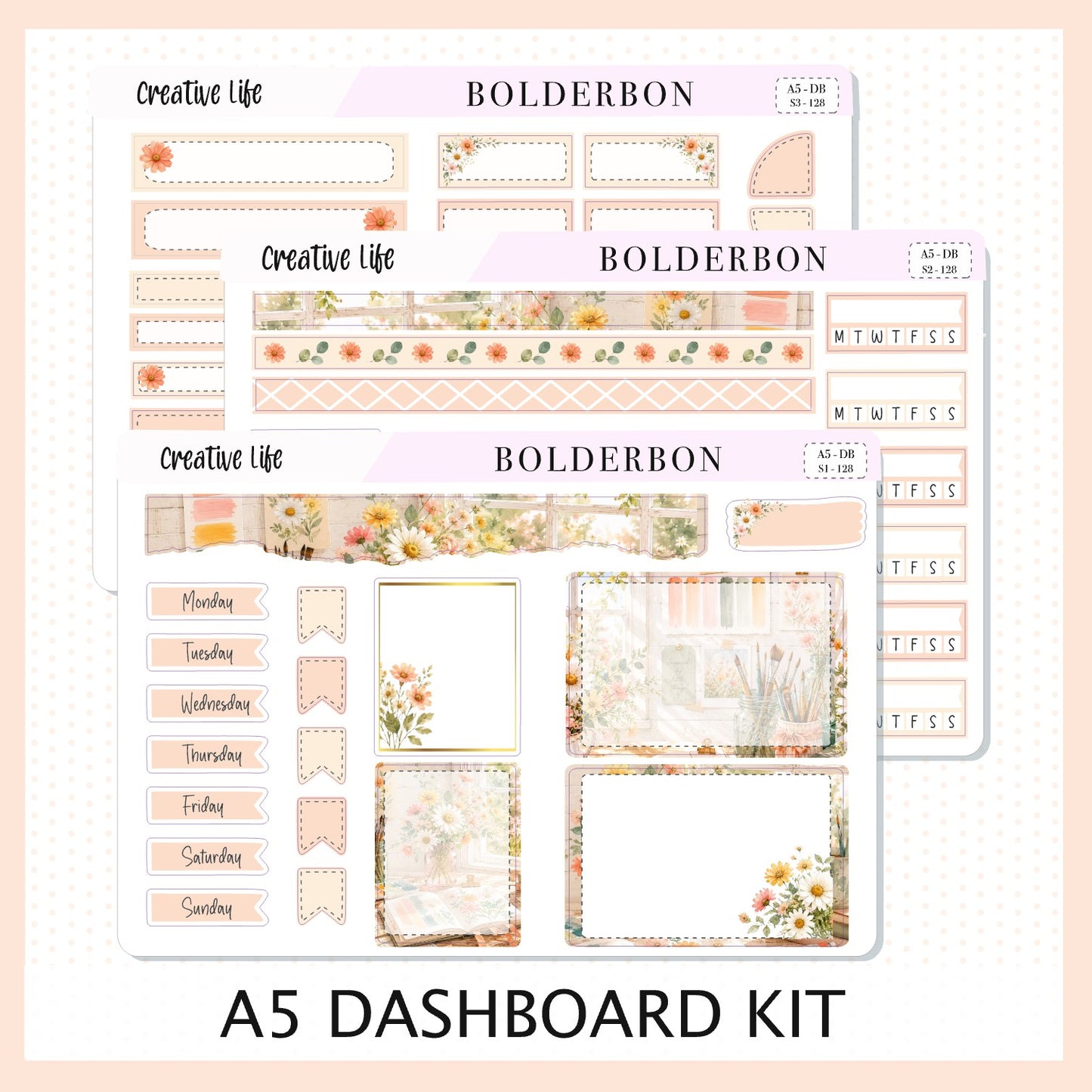 Creative Life • A5 Weekly Dashboard Kit