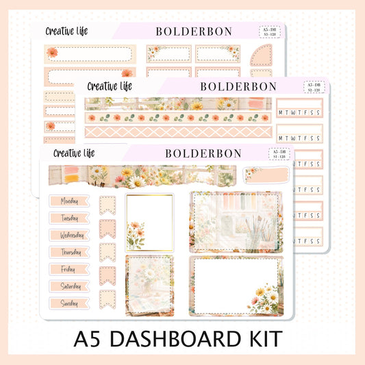 Creative Life • A5 Weekly Dashboard Kit