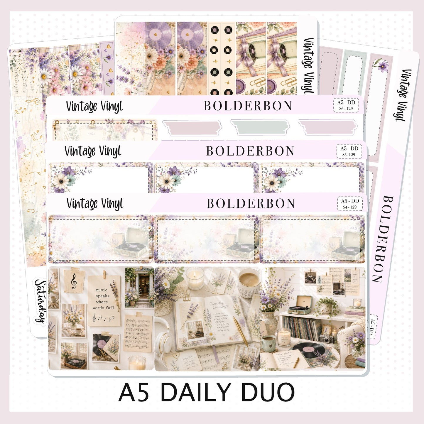 Vintage Vinyl • A5 Daily Duo