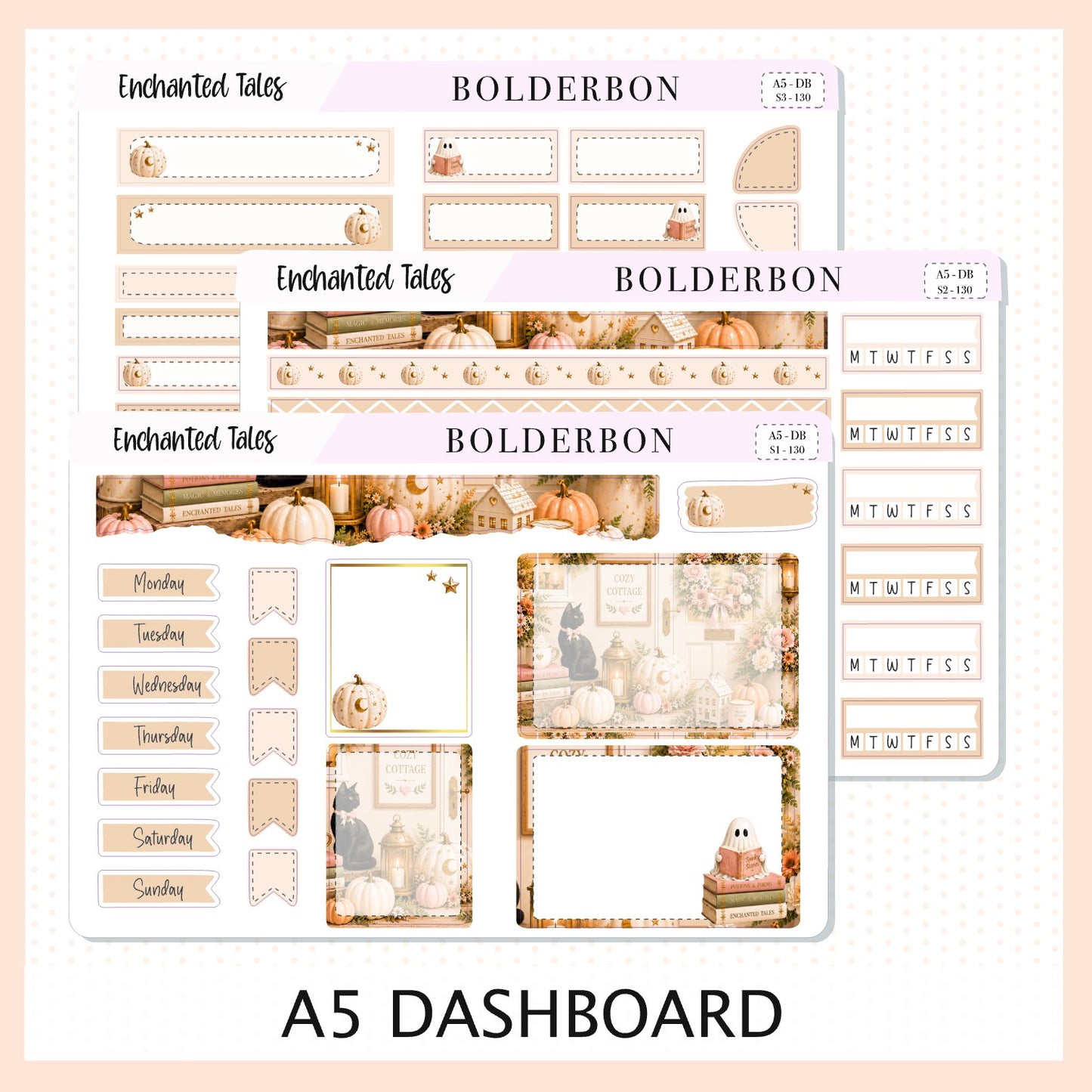 Enchanted Tales • A5 Weekly Dashboard Kit