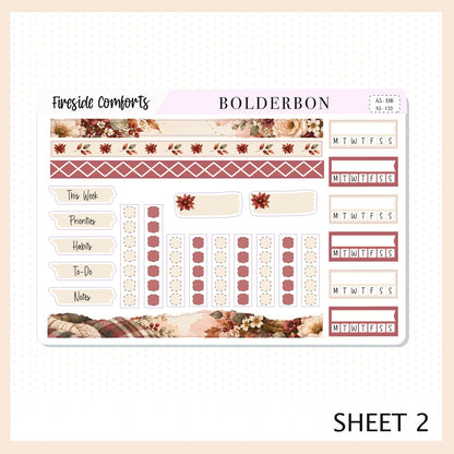 Fireside Comforts • A5 Weekly Dashboard Kit