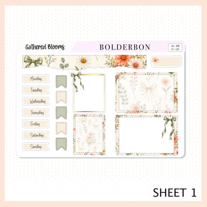 Gathered Blooms • A5 Weekly Dashboard Kit