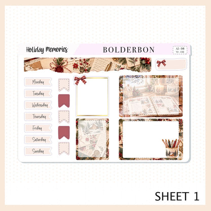 Holiday Memories • A5 Weekly Dashboard Kit