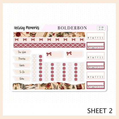 Holiday Memories • A5 Weekly Dashboard Kit