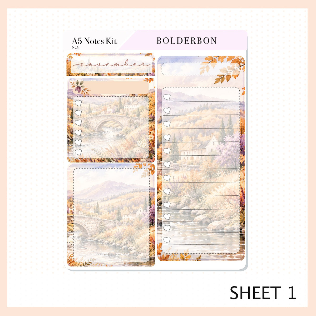 November • A5 EC Notes Kit