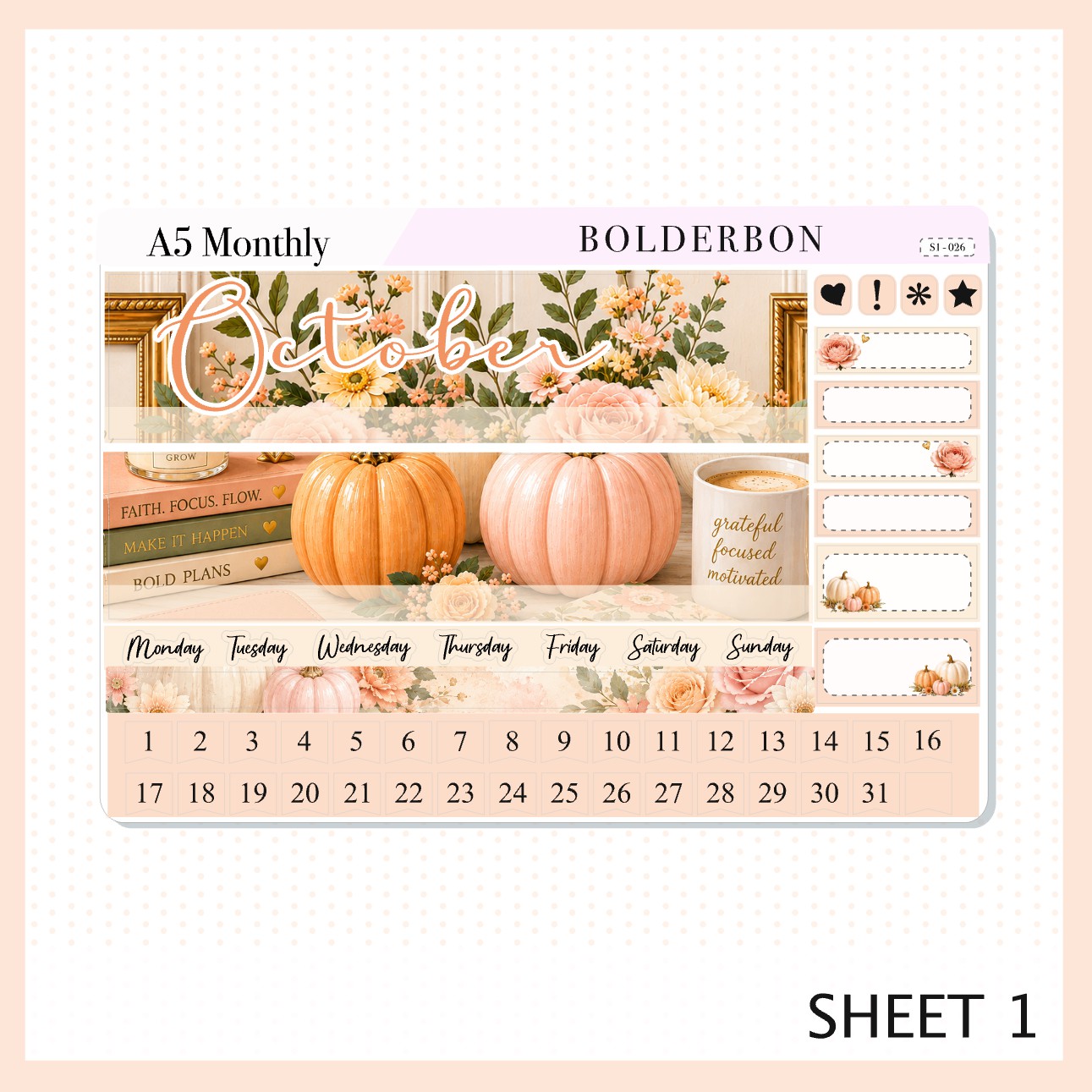 October • A5 EC Monthly