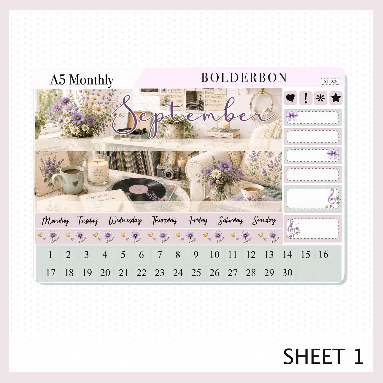 September • A5 EC Monthly