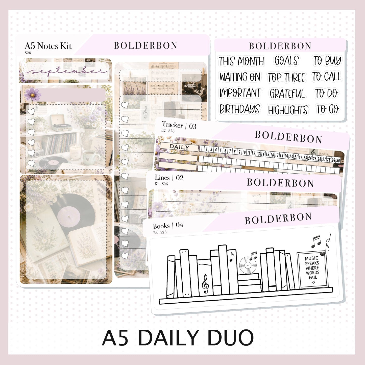 September • A5 EC Notes Kit