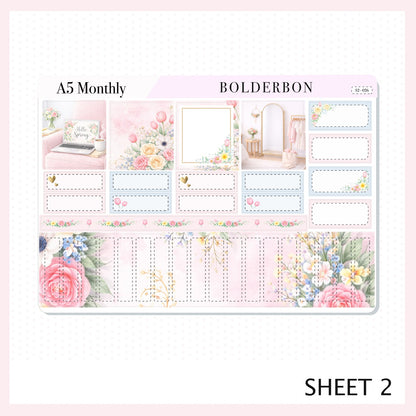 APRIL A5 MONTHLY KIT || Planner Stickers for Erin Condren