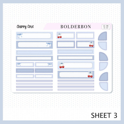 Cherry Cove • A5 Weekly Dashboard Kit