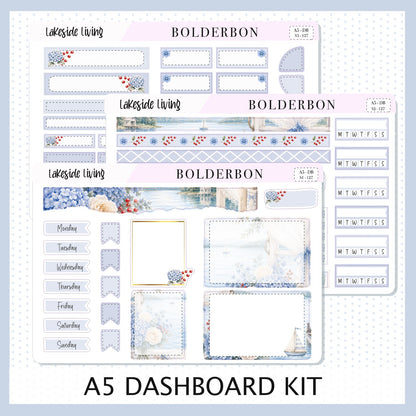 Lakeside Living • A5 Weekly Dashboard Kit