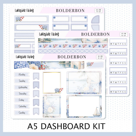 Lakeside Living • A5 Weekly Dashboard Kit