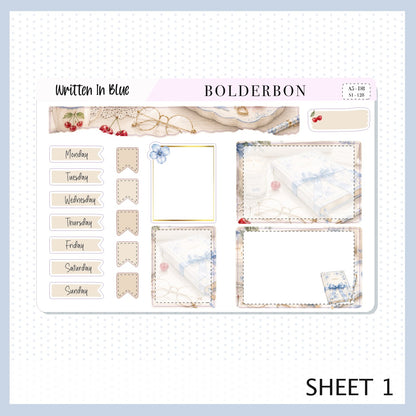 Written In Blue • A5 Weekly Dashboard Kit