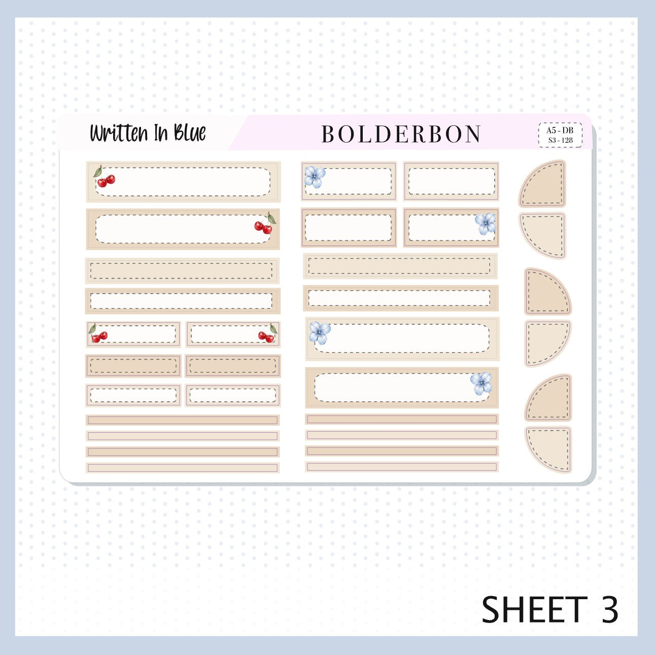 Written In Blue • A5 Weekly Dashboard Kit