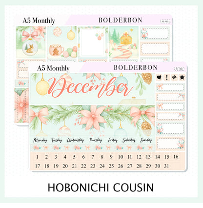 DECEMBER A5 MONTHLY KIT || Planner Stickers for Erin Condren