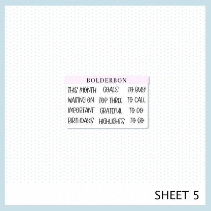 NEW 2025/2026 JULY A5 Notes Kit || Shoreline, Planner Sticker Kit for Erin Condren Planners