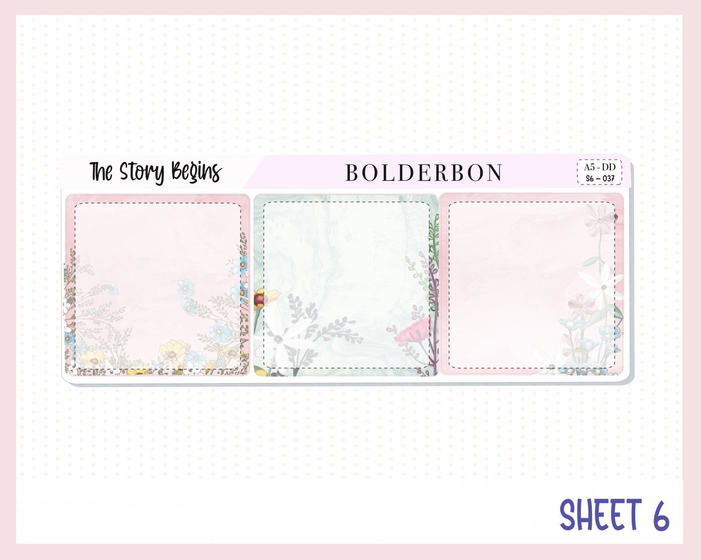 THE STORY BEGINS || A5 Daily Duo Planner Sticker Kit