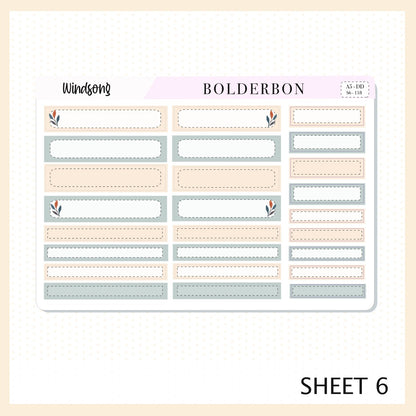 WINDSONG A5 Daily Duo || Planner Sticker Kit
