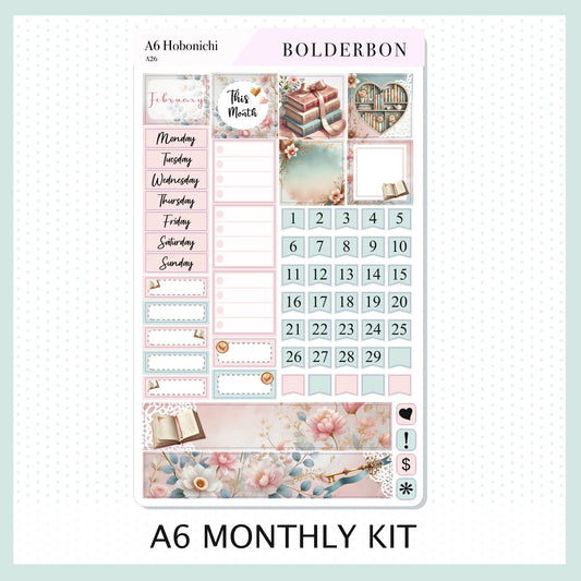 FEBRUARY A6 Hobonichi || Timeless Tales, Bookish