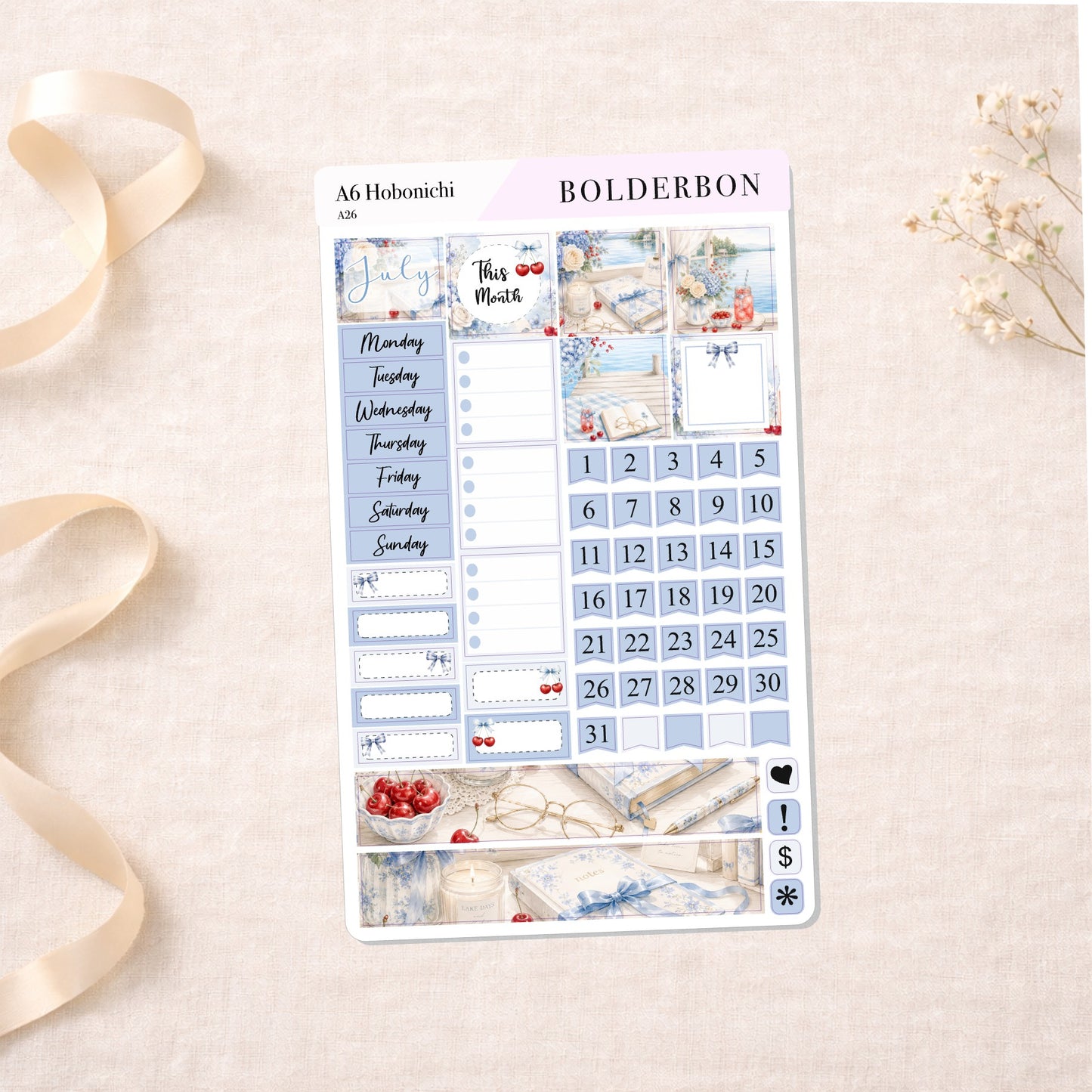 July • A6 Hobonichi