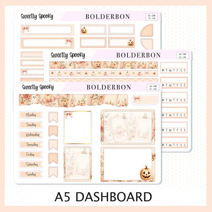 Sweetly Spooky • A5 Weekly Dashboard Kit
