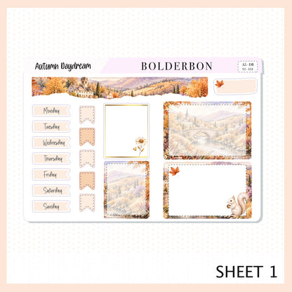 Autumn Daydream • A5 Weekly Dashboard Kit