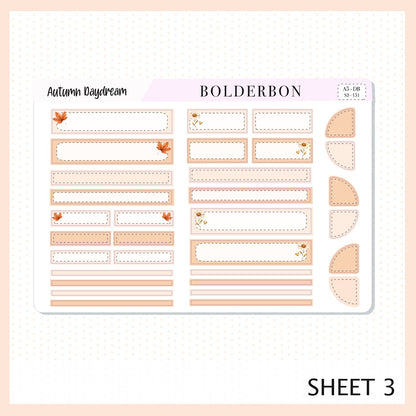 Autumn Daydream • A5 Weekly Dashboard Kit