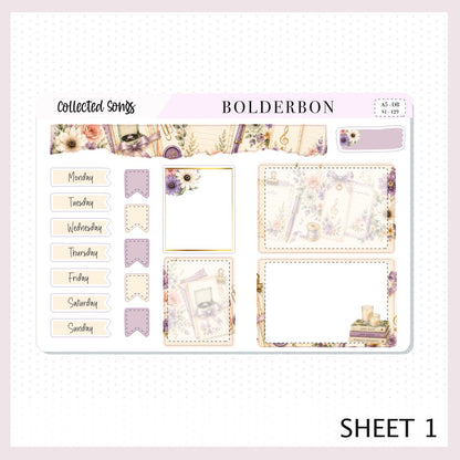 Collected Songs • A5 Weekly Dashboard Kit
