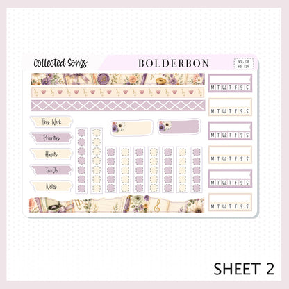 Collected Songs • A5 Weekly Dashboard Kit