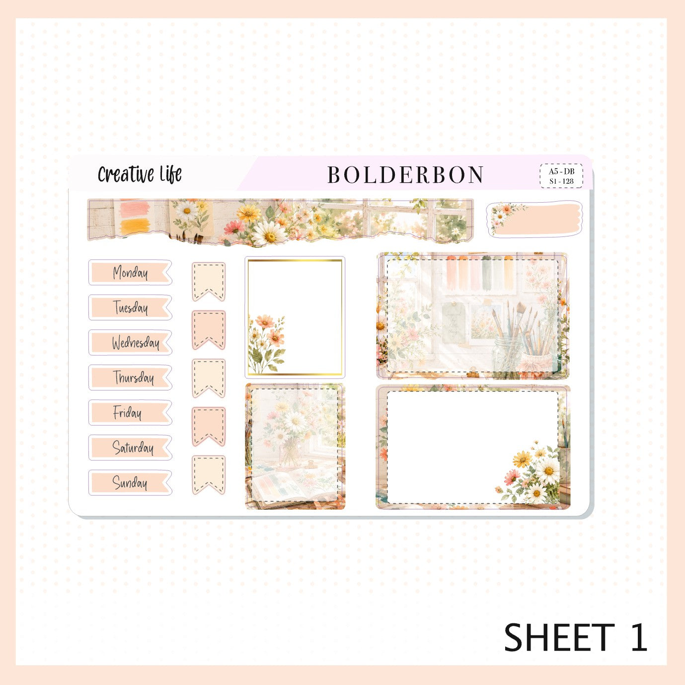 Creative Life • A5 Weekly Dashboard Kit