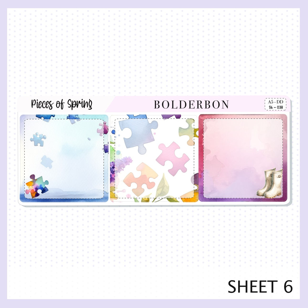PIECES OF SPRING|| A5 Daily Duo Planner Sticker Kit