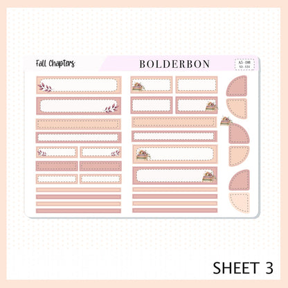 Fall Chapters • A5 Weekly Dashboard Kit