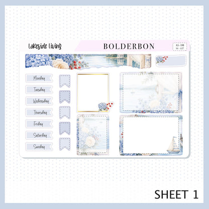 Lakeside Living • A5 Weekly Dashboard Kit