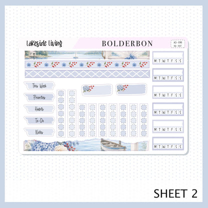 Lakeside Living • A5 Weekly Dashboard Kit