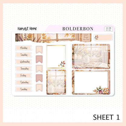 Harvest Home • A5 Weekly Dashboard Kit