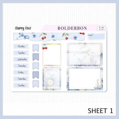 Cherry Cove • A5 Weekly Dashboard Kit