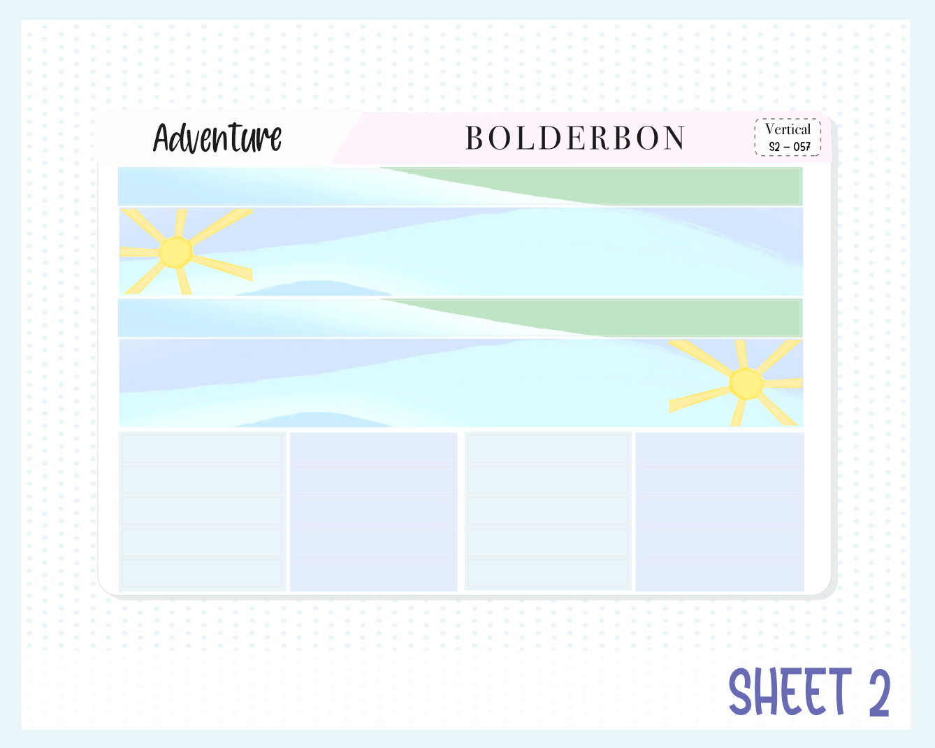 ADVENTURE || 7x9 Vertical Planner Sticker Kit