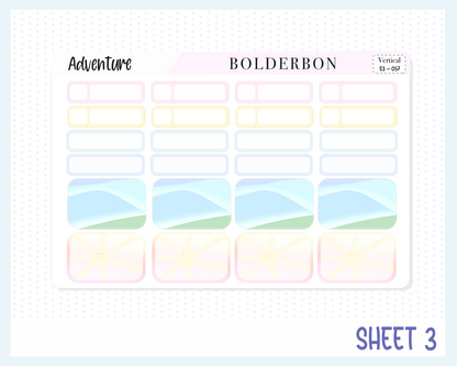 ADVENTURE || 7x9 Vertical Planner Sticker Kit